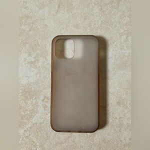 *BRAND NEW* Clear iPhone 12 Case Translucent Brown Cover